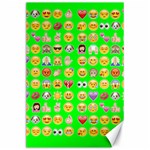 lime green Emoji Canvas 24  x 36 