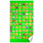 lime green Emoji Canvas 40  x 72 