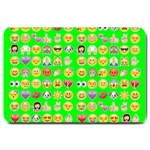 lime green Emoji Large Doormat