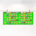 lime green Emoji Hand Towel