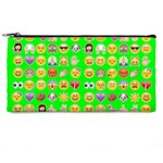 lime green Emoji Pencil Case