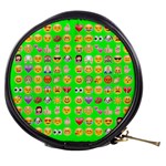 lime green Emoji Mini Makeup Bag