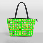 lime green Emoji Classic Shoulder Handbag