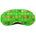 lime green Emoji Sleeping Mask