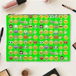 lime green Emoji Cosmetic Bag (XL)