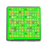 lime green Emoji Memory Card Reader (Square)