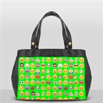 lime green Emoji Oversize Office Handbag