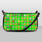 lime green Emoji Shoulder Clutch Bag