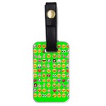 lime green Emoji Luggage Tag (one side)