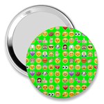 lime green Emoji 3  Handbag Mirror