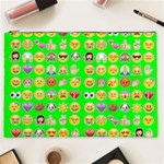 lime green Emoji Cosmetic Bag (XXL)