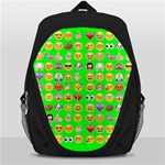 lime green Emoji Backpack Bag