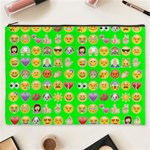 lime green Emoji Cosmetic Bag (XXXL)