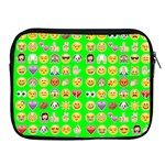 lime green Emoji Apple iPad 2/3/4 Zipper Case