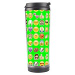 lime green Emoji Travel Tumbler