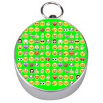 lime green Emoji Silver Compass