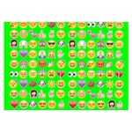 lime green Emoji Samsung Galaxy Note 4 Case (White)