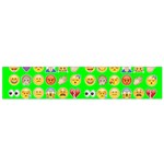 lime green Emoji Flano Scarf (Small)