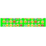 lime green Emoji Flano Scarf (Large)