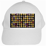 black Emoji White Cap