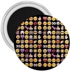 black Emoji 3  Magnet