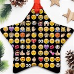 black Emoji Ornament (Star)