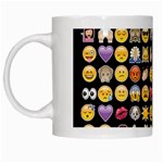 black Emoji White Mug