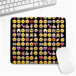 black Emoji Large Mousepad