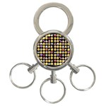 black Emoji 3-Ring Key Chain