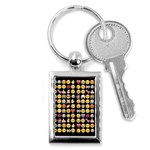 black Emoji Key Chain (Rectangle)