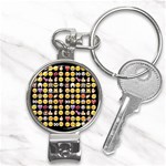 black Emoji Nail Clippers Key Chain