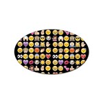 black Emoji Sticker (Oval)