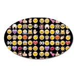 black Emoji Magnet (Oval)