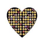 black Emoji Magnet (Heart)