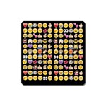 black Emoji Magnet (Square)