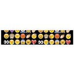 black Emoji Flano Scarf (Small)