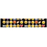 black Emoji Flano Scarf (Large)