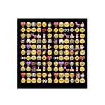 black Emoji Satin Bandana Scarf