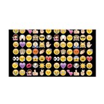 black Emoji Satin Wrap