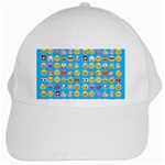 teal Emoji White Cap