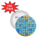 teal Emoji 1.75  Button (100 pack) 