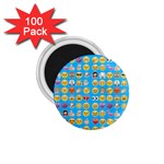 teal Emoji 1.75  Magnet (100 pack) 