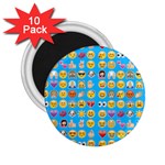 teal Emoji 2.25  Magnet (10 pack)