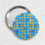 teal Emoji 2.25  Handbag Mirror