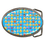 teal Emoji Belt Buckle