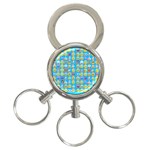 teal Emoji 3-Ring Key Chain