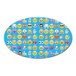 teal Emoji Magnet (Oval)