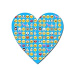 teal Emoji Magnet (Heart)