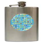 teal Emoji Hip Flask (6 oz)