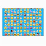 teal Emoji Postcard 4  x 6 